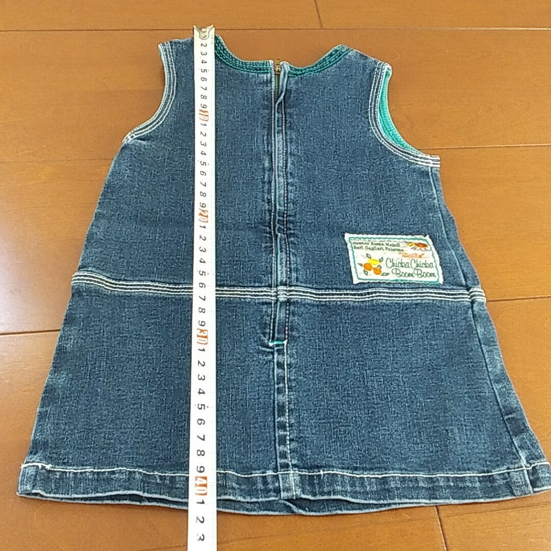 90デニムワンピース キッズ/ベビー/マタニティのキッズ服女の子用(90cm~)(ワンピース)の商品写真