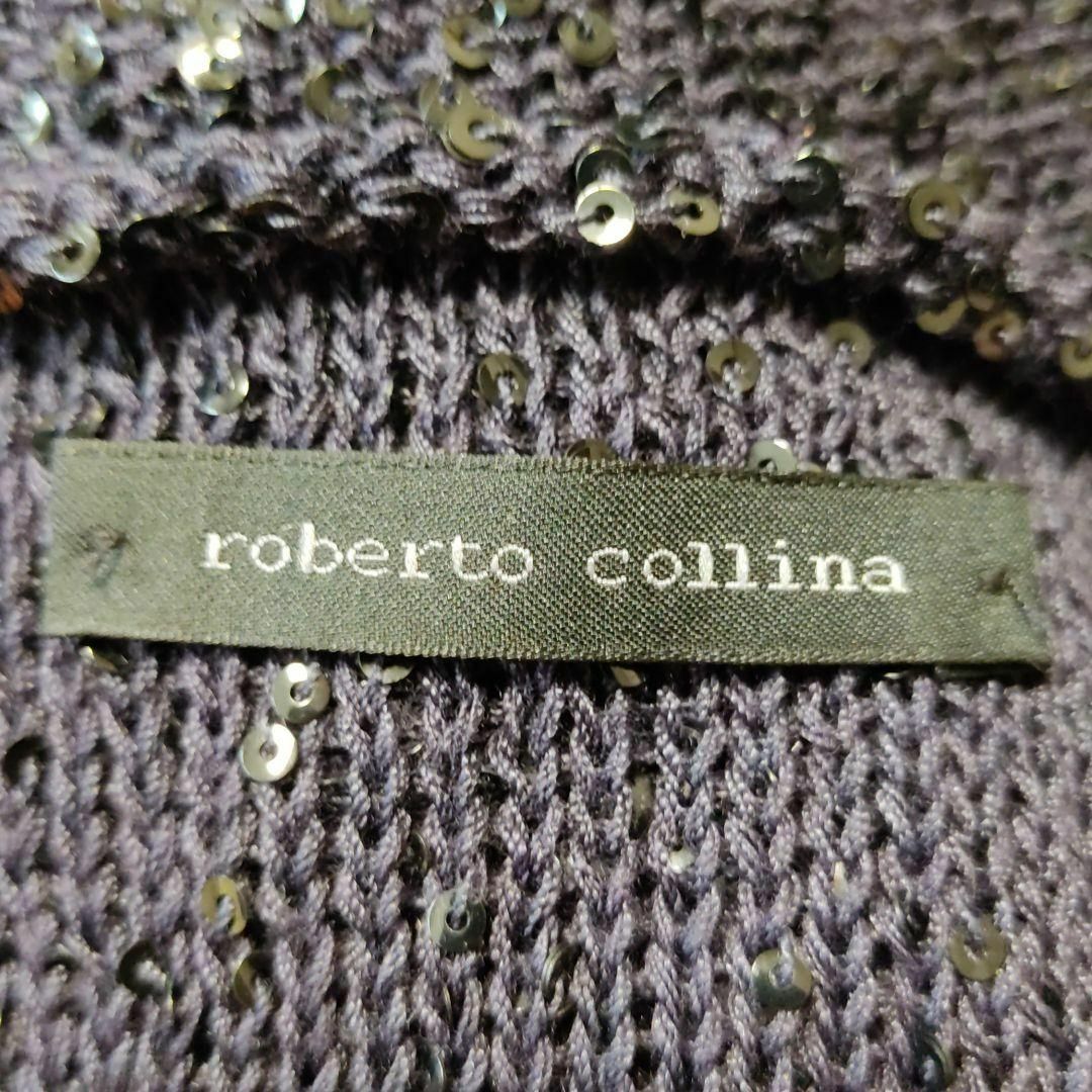 ROBERTO COLLINA(ロベルトコリーナ)のロベルトコリーナ　スパンコール　ニットトップス レディースのトップス(タンクトップ)の商品写真