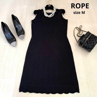 ロペ(ROPE’)のROPE ロペ　ノースリーブワンピース　ワンピース　ブラック　Mサイズ　夏服(ひざ丈ワンピース)