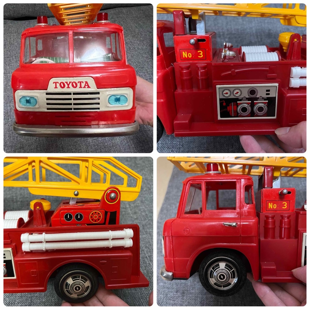昭和レトロ☆消防車のブリキ玩具