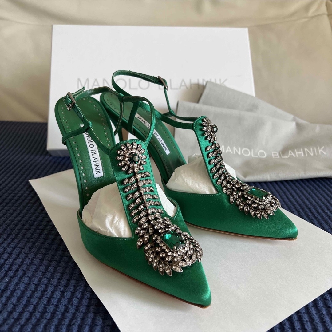 MANOLO BLAHNIK - 美品 希少 マノロブラニク JAMALA サンダル パンプス