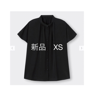 ジーユー(GU)のGUエアリーバンドカラーシャツ(半袖)(シャツ/ブラウス(半袖/袖なし))
