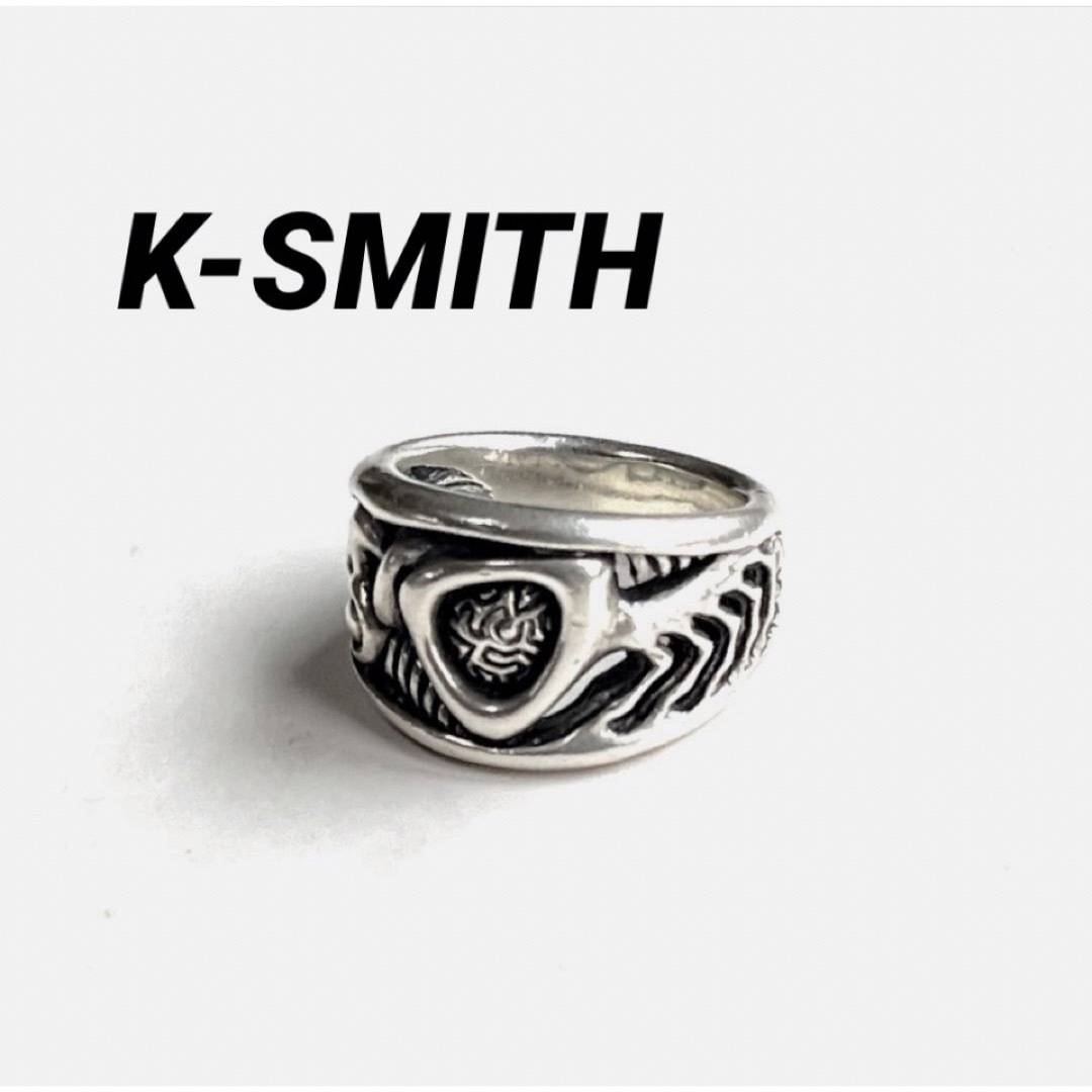 K-SMITHケースミス 透かし彫りsilverリング約17.5〜18号の間リング(指輪)