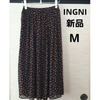 イング(INGNI)のINGNI イング　花柄　ロングスカート　M(ロングスカート)