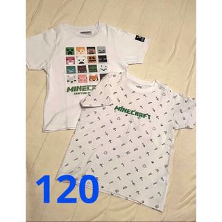 ユニクロ(UNIQLO)の120 マインクラフトTシャツ 2枚(Tシャツ/カットソー)