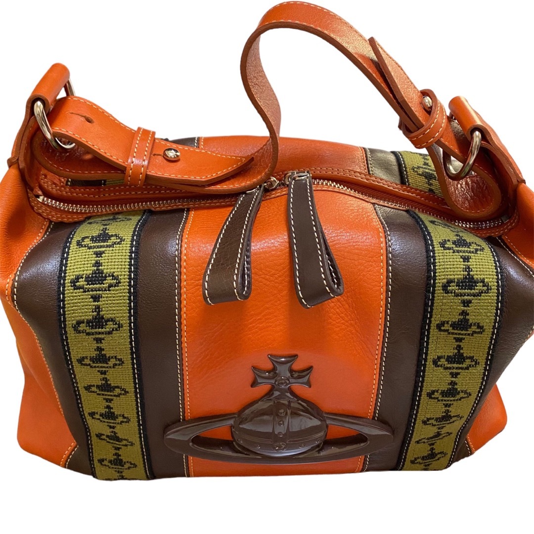 Vivienne Westwood(ヴィヴィアンウエストウッド)の希少＊極美品＊VivienneWestwood＊ショルダーバッグ＊オレンジ＊ レディースのバッグ(ショルダーバッグ)の商品写真