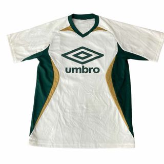 UMBRO - 5237 UMBRO ゲームシャツ ビッグロゴプリント ホワイト