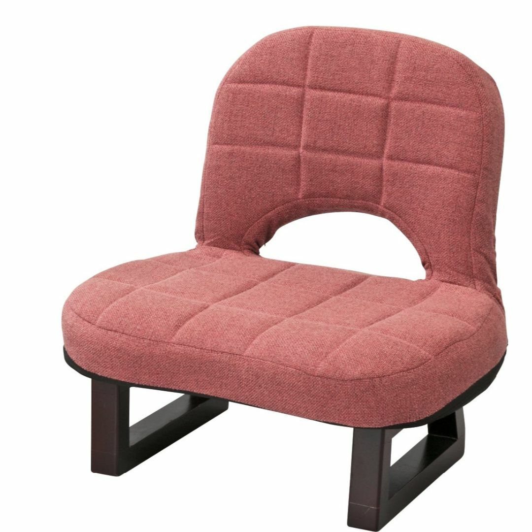 色: レッドAZUMAYA 背もたれ付正座椅子 レッド色 LSS-23RD