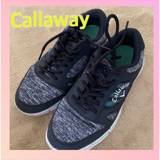 キャロウェイ(Callaway)の★美品★callawayスパイクレスゴルフシューズ23cmブルー(シューズ)