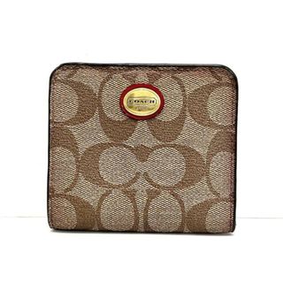 エクルベージュ □未使用⏹️CC060 ホワイト COACH コーチ 二つ折り