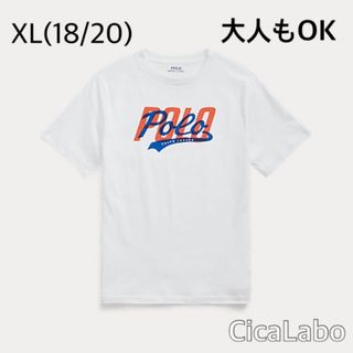 ラルフローレン(Ralph Lauren)の【新品】ラルフローレン POLOロゴ Tシャツ ホワイト XL(18/20)(Tシャツ/カットソー)