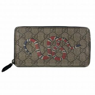 グッチ(Gucci)のグッチ ロングウォレット 長財布 キングスネークプリント GGスプリーム (財布)