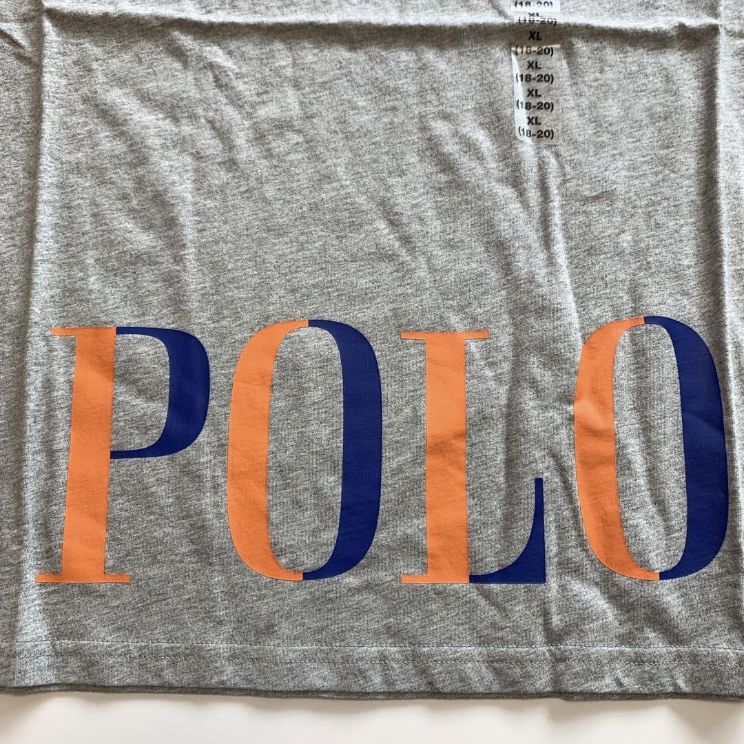 Ralph Lauren(ラルフローレン)の【新品】ラルフローレン POLOロゴ Tシャツ グレー XL(18/20) キッズ/ベビー/マタニティのキッズ服男の子用(90cm~)(Tシャツ/カットソー)の商品写真