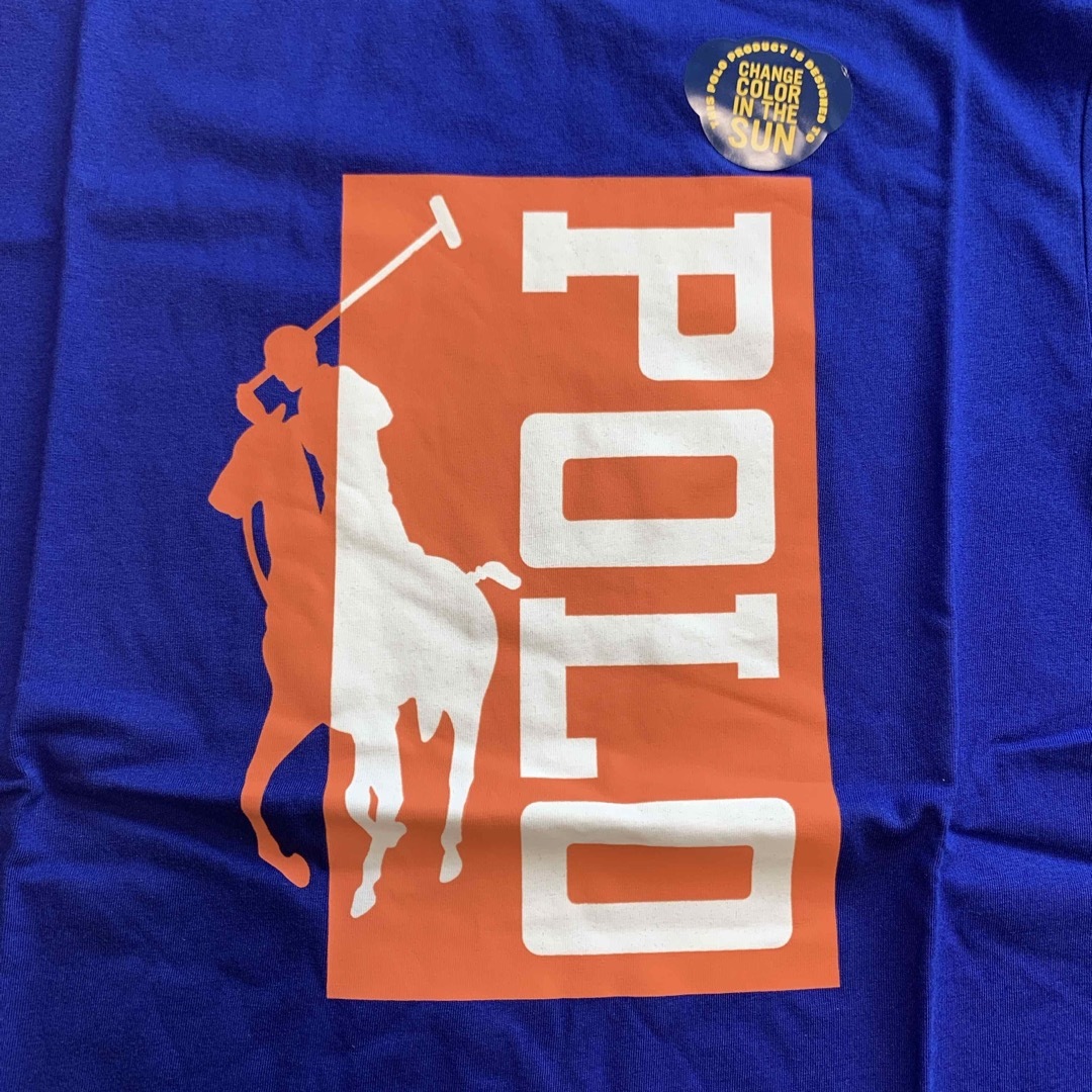 Ralph Lauren(ラルフローレン)の【新品】ラルフローレン POLOロゴ Tシャツ カラーチェンジ ネイビー XL キッズ/ベビー/マタニティのキッズ服男の子用(90cm~)(Tシャツ/カットソー)の商品写真