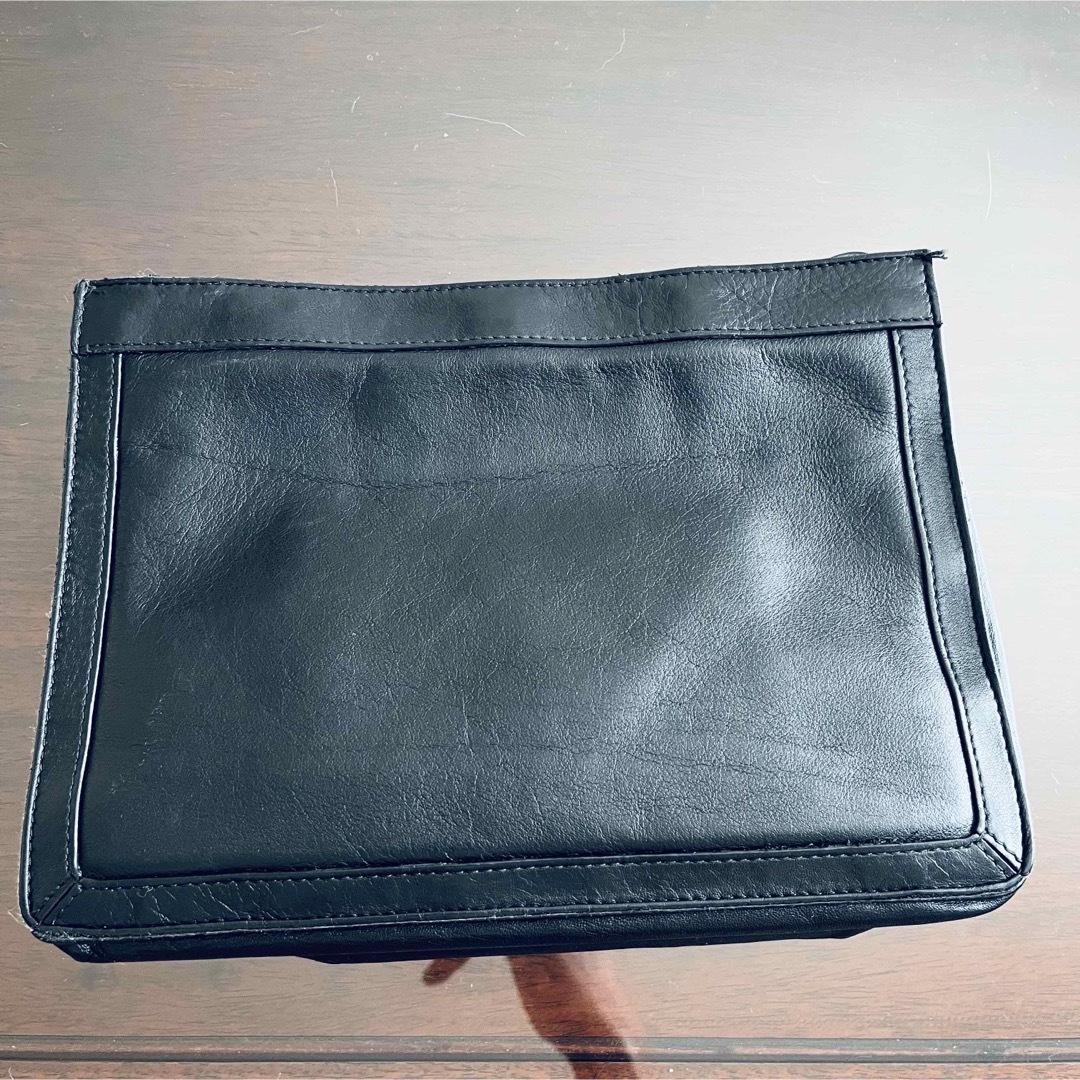 Balenciaga(バレンシアガ)のバレンシアガ　BALENCIAGA クラッチバック　ブラック　無地　本革　レザー メンズのバッグ(その他)の商品写真