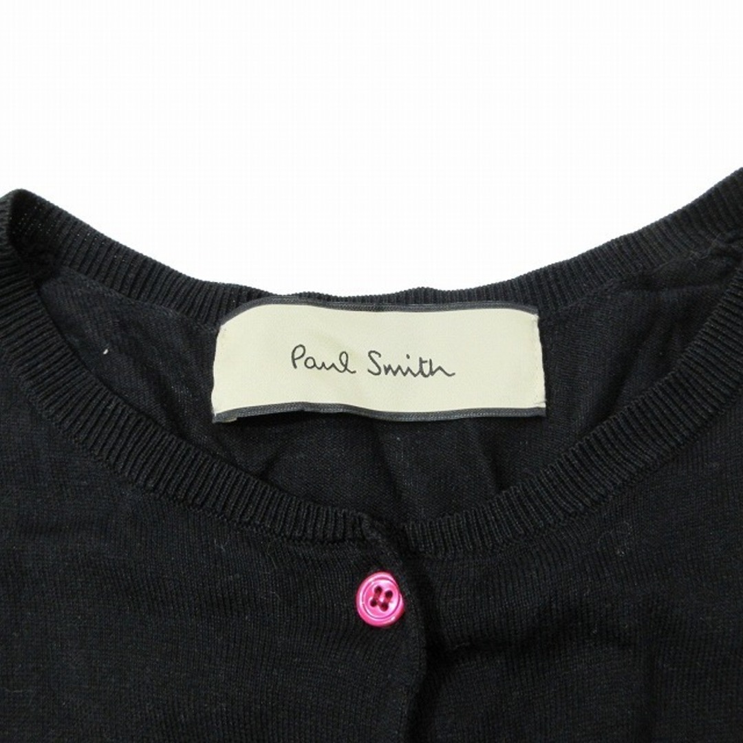 Paul Smith(ポールスミス)の14SS ポールスミス PAUL SMITH 半袖 カーディガン ニット 黒 レディースのトップス(カーディガン)の商品写真