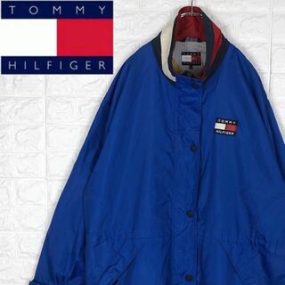 トミーヒルフィガー(TOMMY HILFIGER)のトミーヒルフィガー 90sフラッグタグ セーリングジャケット 刺繡ロゴ ゆるだぼ(ブルゾン)