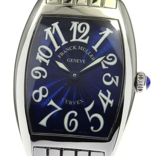 FRANCK MULLER フランクミュラー トノーカーベックス クロノグラフ 5850CCAT デイト スモールセコンド 青 ブルー ギョーシェ SS ステンレス メンズ 自動巻き 【6ヶ月保証】【腕時計】