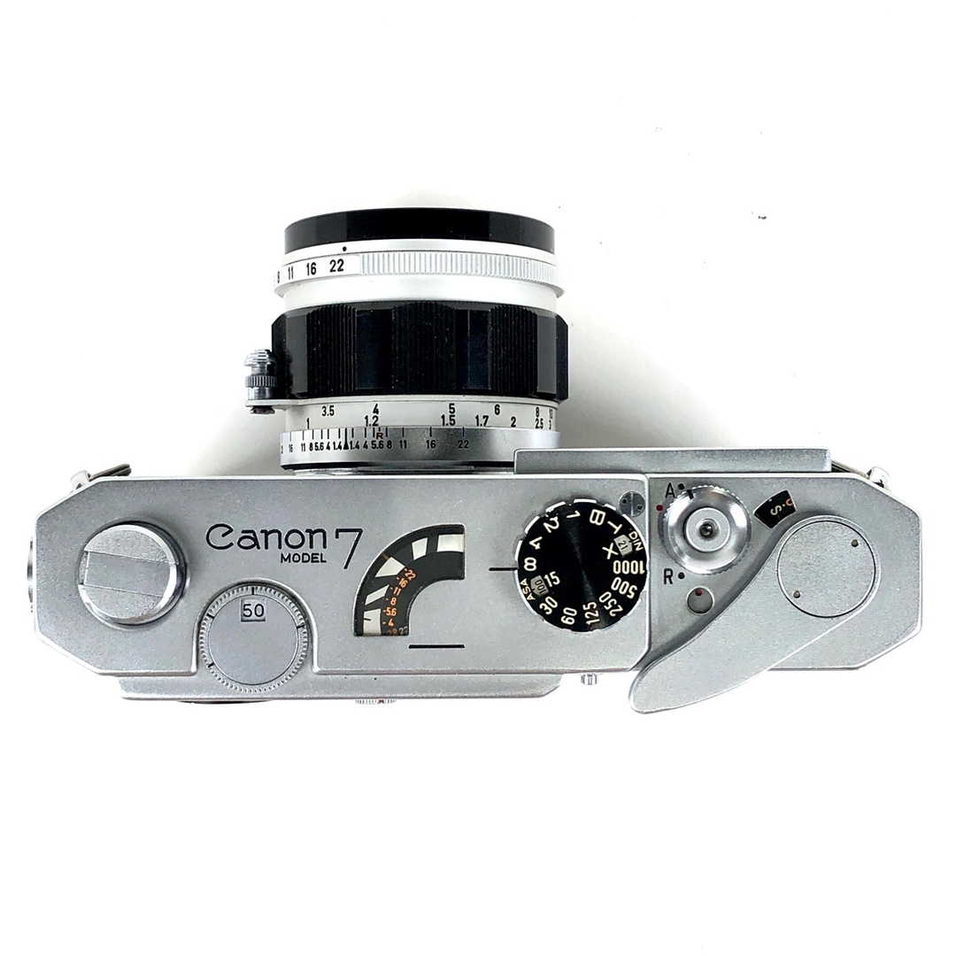 国内外の人気 キヤノン 7 50mm フィルムカメラ F1.8 + 7 レンジ