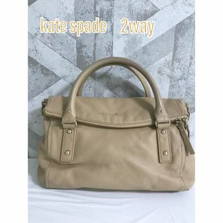 ケイトスペードニューヨーク(kate spade new york)の【美品】ケイトスペード PXRU2483 レザー 2WAY ハンドバッグ トート(ハンドバッグ)