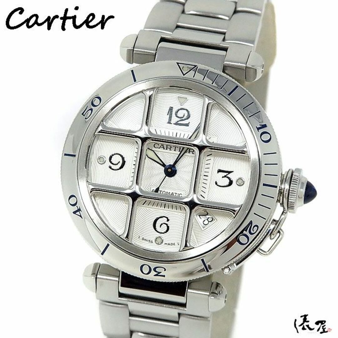 【仕上済/OH済】カルティエ パシャ 38mm グリッド 自動巻 メンズ レディース Cartier 時計 腕時計 【送料無料】