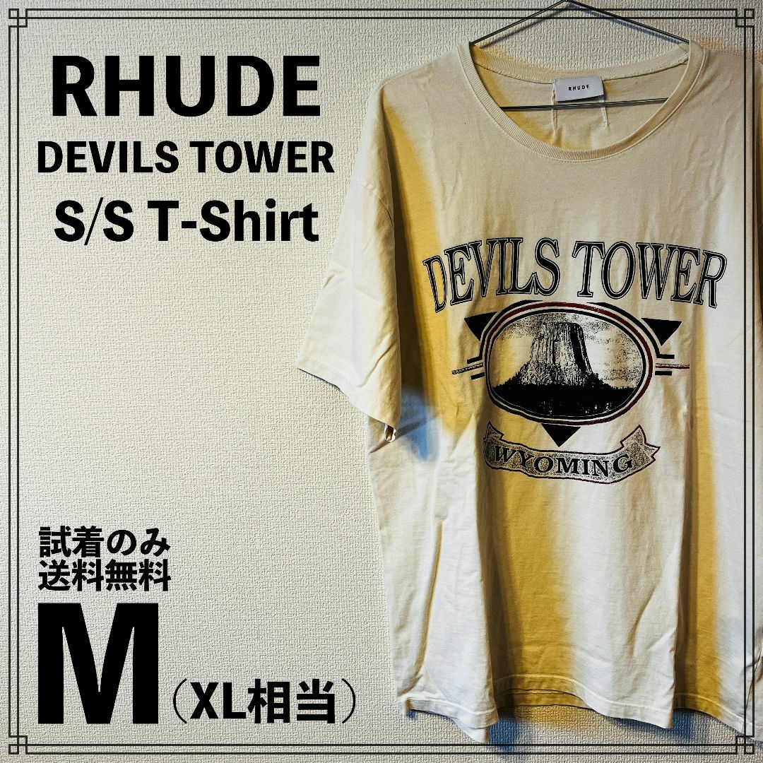 RHUDE DEVILS TOWER S/S T-Shirt XL相当Tシャツ