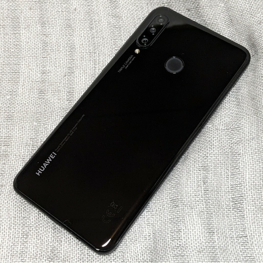 HUAWEI(ファーウェイ)のHUAWEI P30 lite MAR-LX2J ブラック SIMフリー スマホ/家電/カメラのスマートフォン/携帯電話(スマートフォン本体)の商品写真