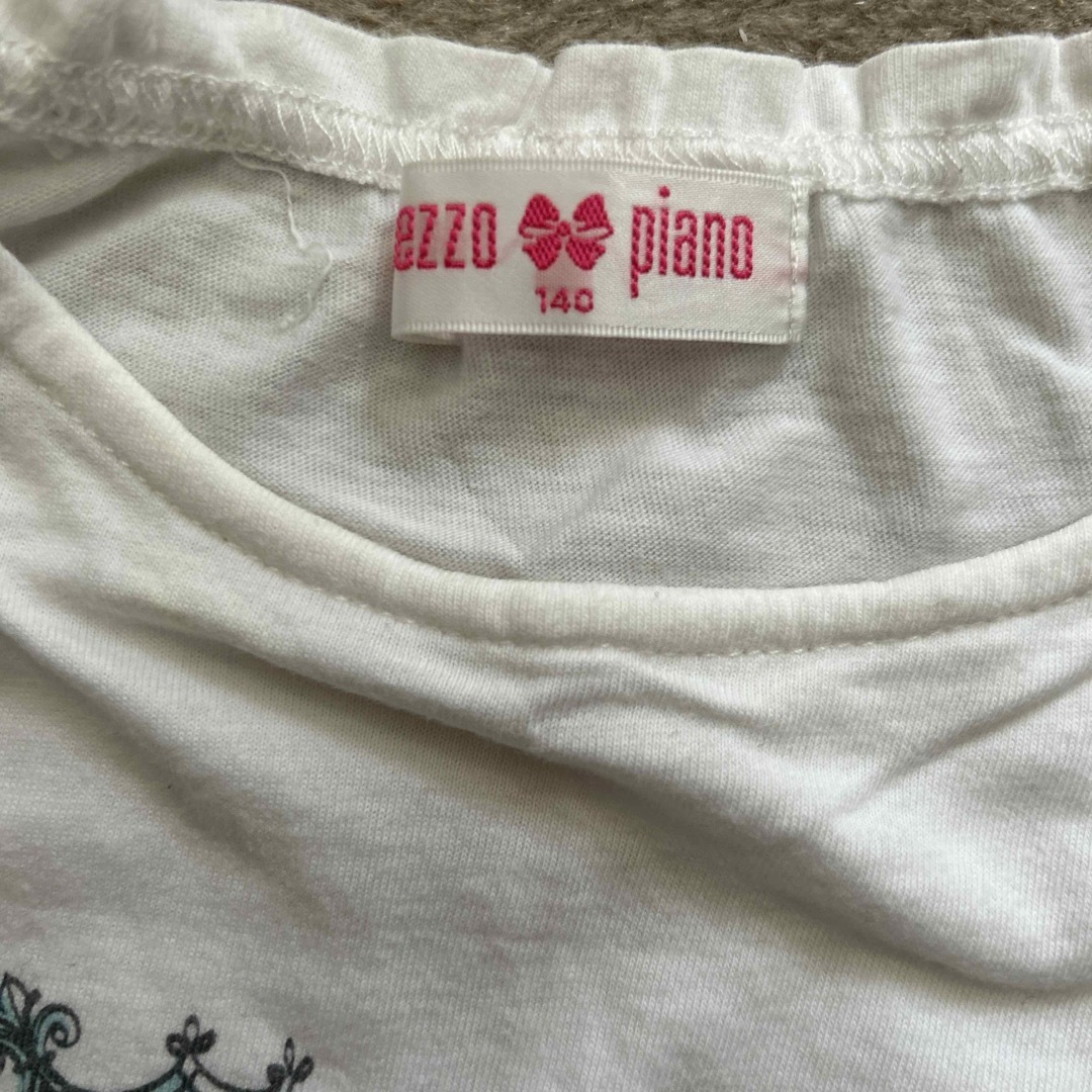 mezzo piano(メゾピアノ)のmezzo pianoTシャツサイズ140cm キッズ/ベビー/マタニティのキッズ服女の子用(90cm~)(Tシャツ/カットソー)の商品写真