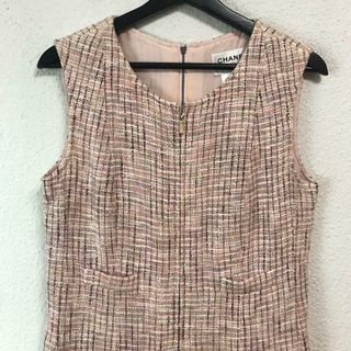 シャネル(CHANEL)のvintage made in FRANCE CHANEL onepiece(ひざ丈ワンピース)