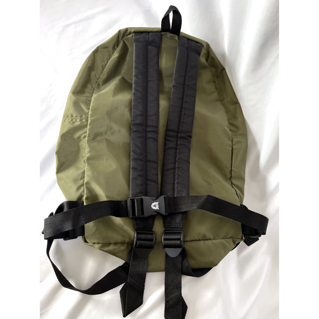 HUMAN MADE(ヒューマンメイド)のHUMANMADE NYLON BACKPACK バックパック　カーキ　美品 メンズのバッグ(バッグパック/リュック)の商品写真