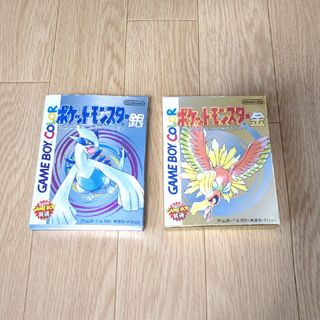 ニンテンドウ(任天堂)のねこいち様専用★中古・GAMEBOYソフト　ポケットモンスター金・銀セット(携帯用ゲームソフト)