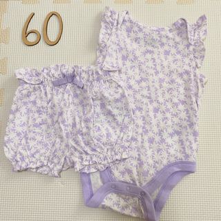 ギャップ(GAP)のbabygap 女の子ボディスーツ ロンパース 60cm(ロンパース)