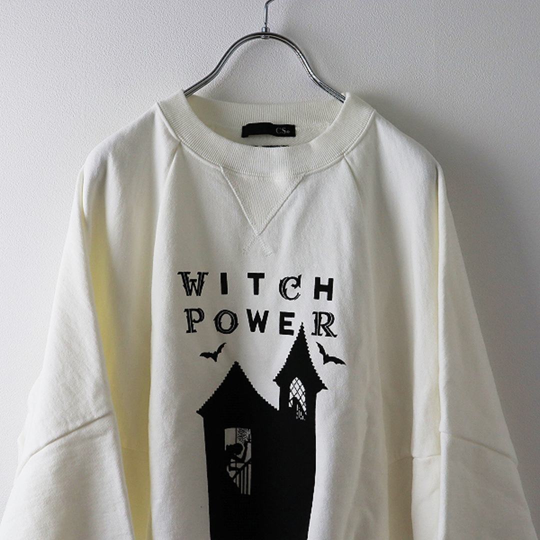 2022AW HYSTERIC GLAMOUR ヒステリックグラマー CS HYS NIAGARA WITCH POWER スウェットF/ホワイト  トレーナー【2400013434386】