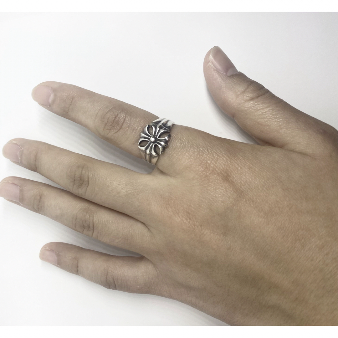 クロス十字架銀　22号シルバー925リング　透かし指輪　silver925さケ2 メンズのアクセサリー(リング(指輪))の商品写真