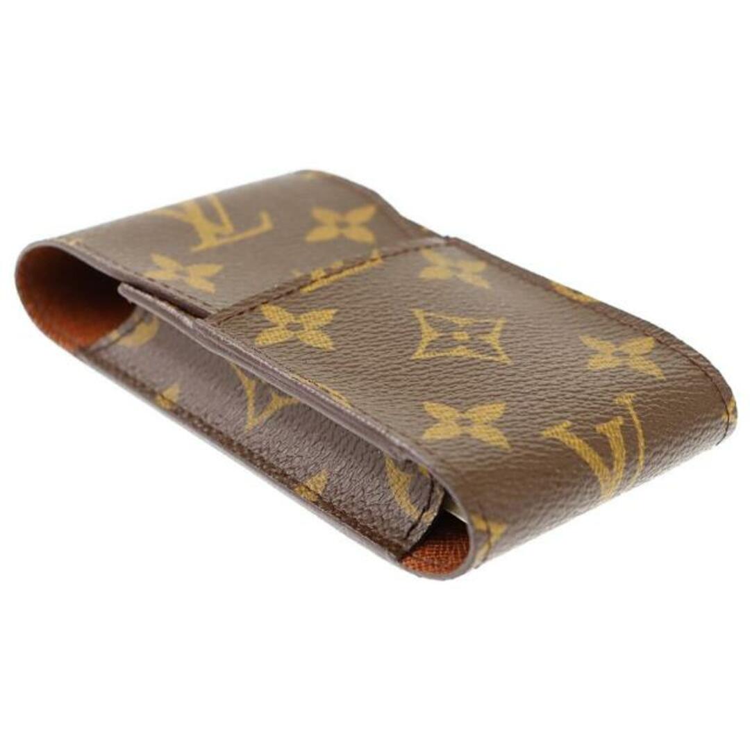 LOUIS VUITTON(ルイヴィトン)のルイヴィトン タバコケース エテュイ シガレット M63024 中古 モノグラム ライン ブラウン LOUIS VUITTON 【中古】 | シガレットケース ユニセックス たばこ ファッション 茶 ブランド小物 Aランク メンズのファッション小物(タバコグッズ)の商品写真