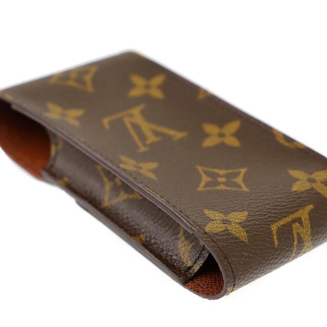 LOUIS VUITTON(ルイヴィトン)のルイヴィトン タバコケース エテュイ シガレット M63024 中古 モノグラム ライン ブラウン LOUIS VUITTON 【中古】 | シガレットケース ユニセックス たばこ ファッション 茶 ブランド小物 Aランク メンズのファッション小物(タバコグッズ)の商品写真