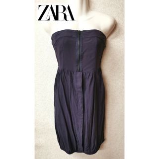 ザラ(ZARA)のザラ　ZARA　ベアトップ　ワンピース　ベアトップワンピース　ミニワンピース(ミニワンピース)