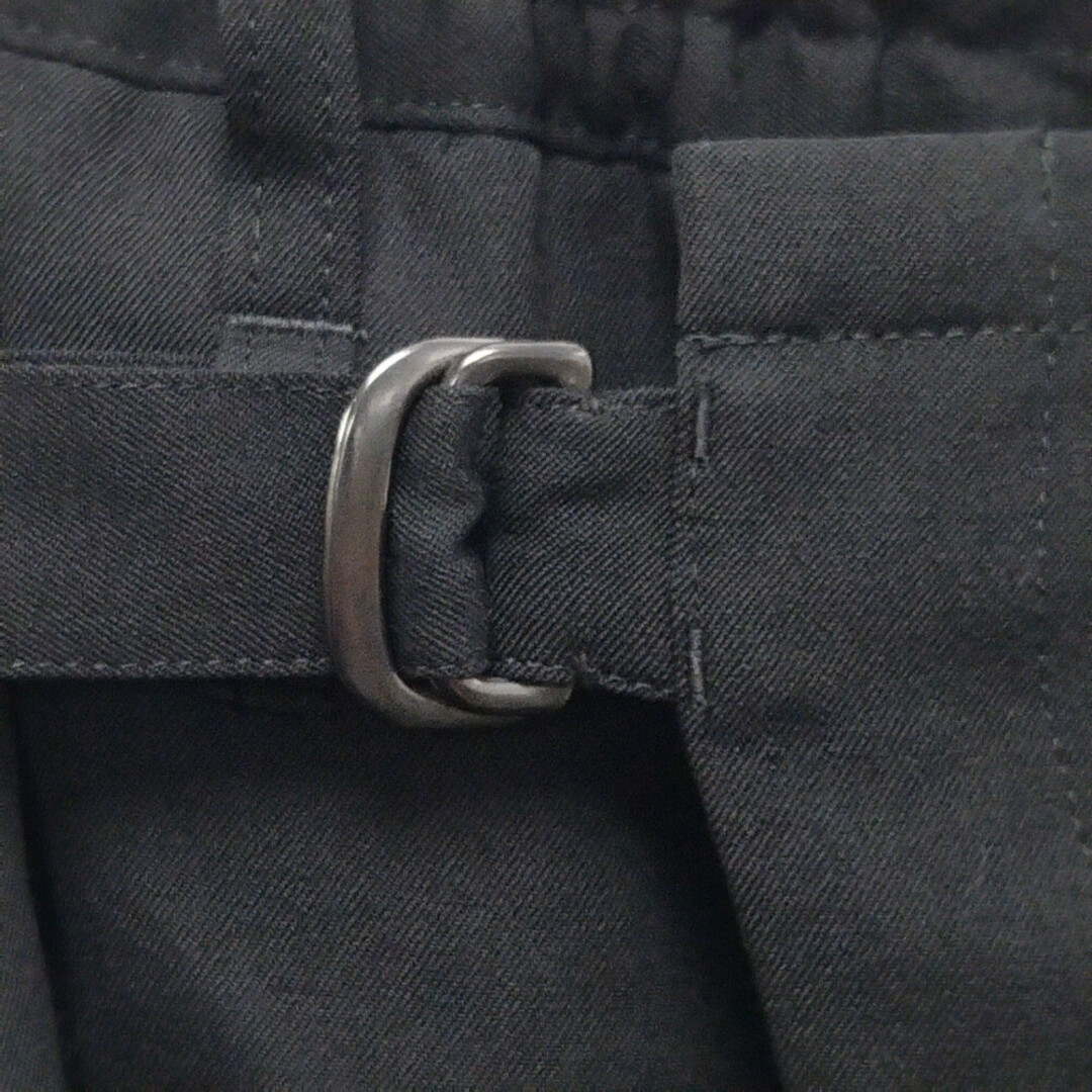 Yohji Yamamoto POUR HOMME ヨウジヤマモト プールオム 20-21AW シワギャバジン ラップ パンツ ブラック HR-P15-100