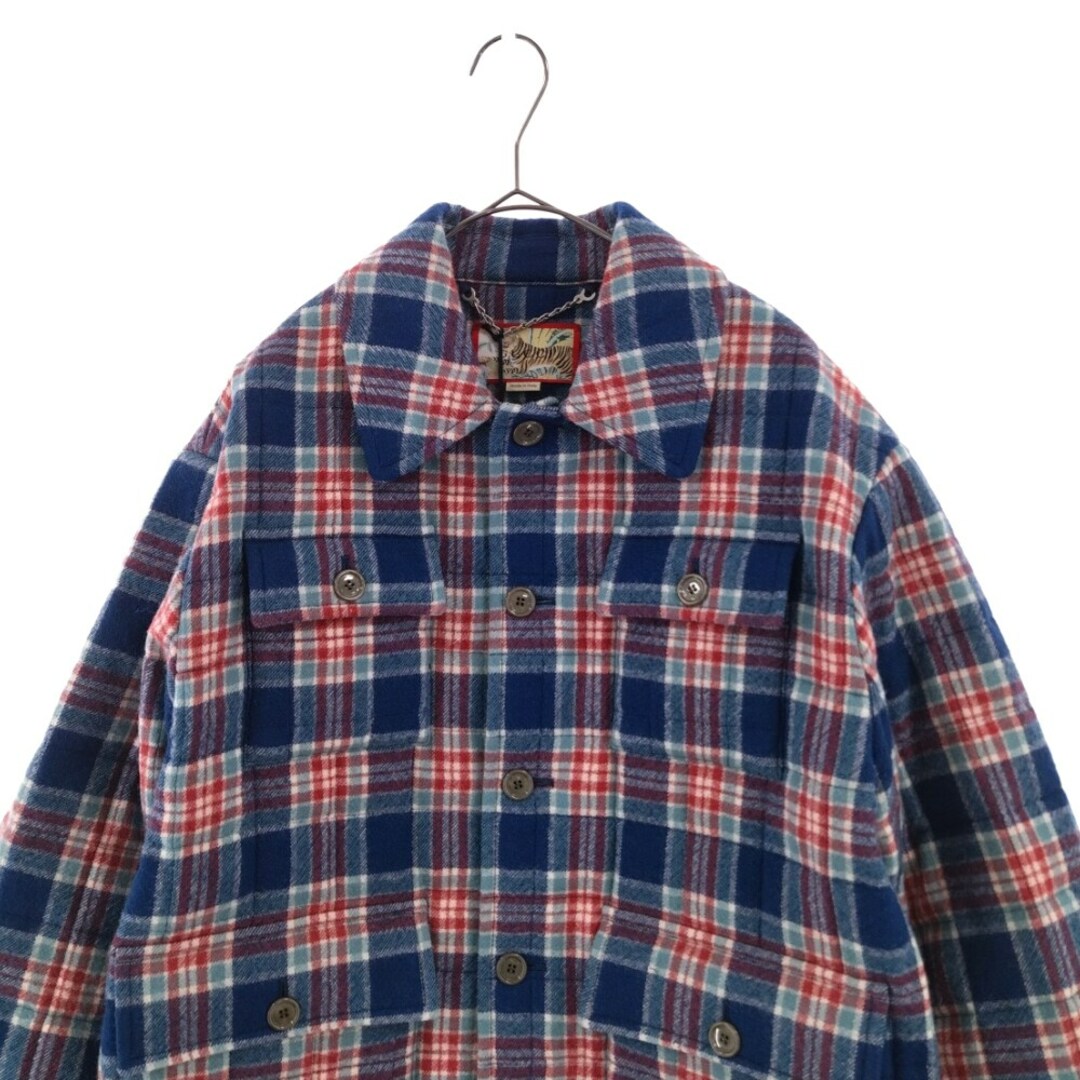GUCCI - GUCCI グッチ 22SS TIGER QUILTED CHECK JACKET グッチ GUCCI - GUCCI グッチ 22SS TIGER QUILTED CHECK JACKET グッチ