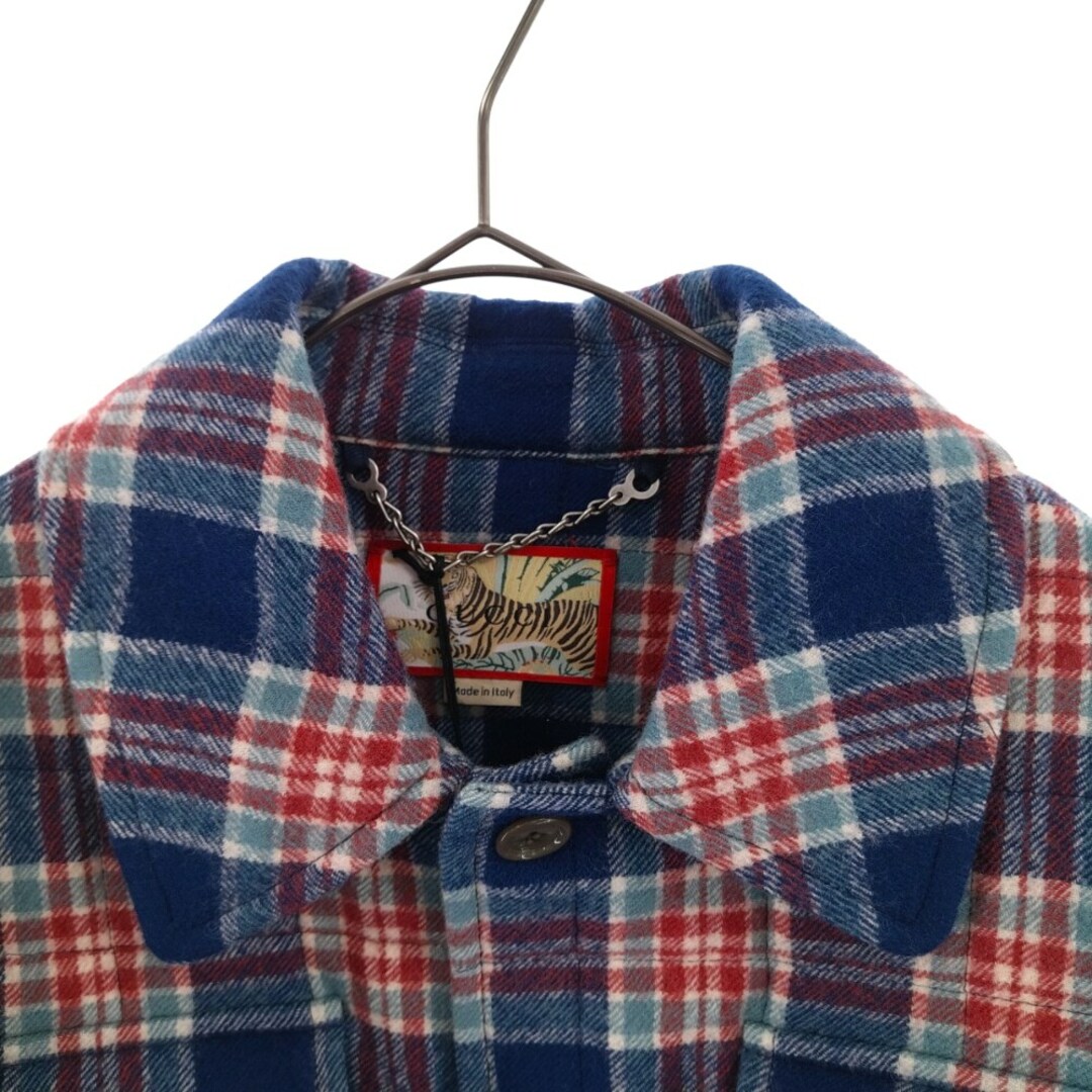 GUCCI - GUCCI グッチ 22SS TIGER QUILTED CHECK JACKET グッチ GUCCI - GUCCI グッチ 22SS TIGER QUILTED CHECK JACKET グッチ