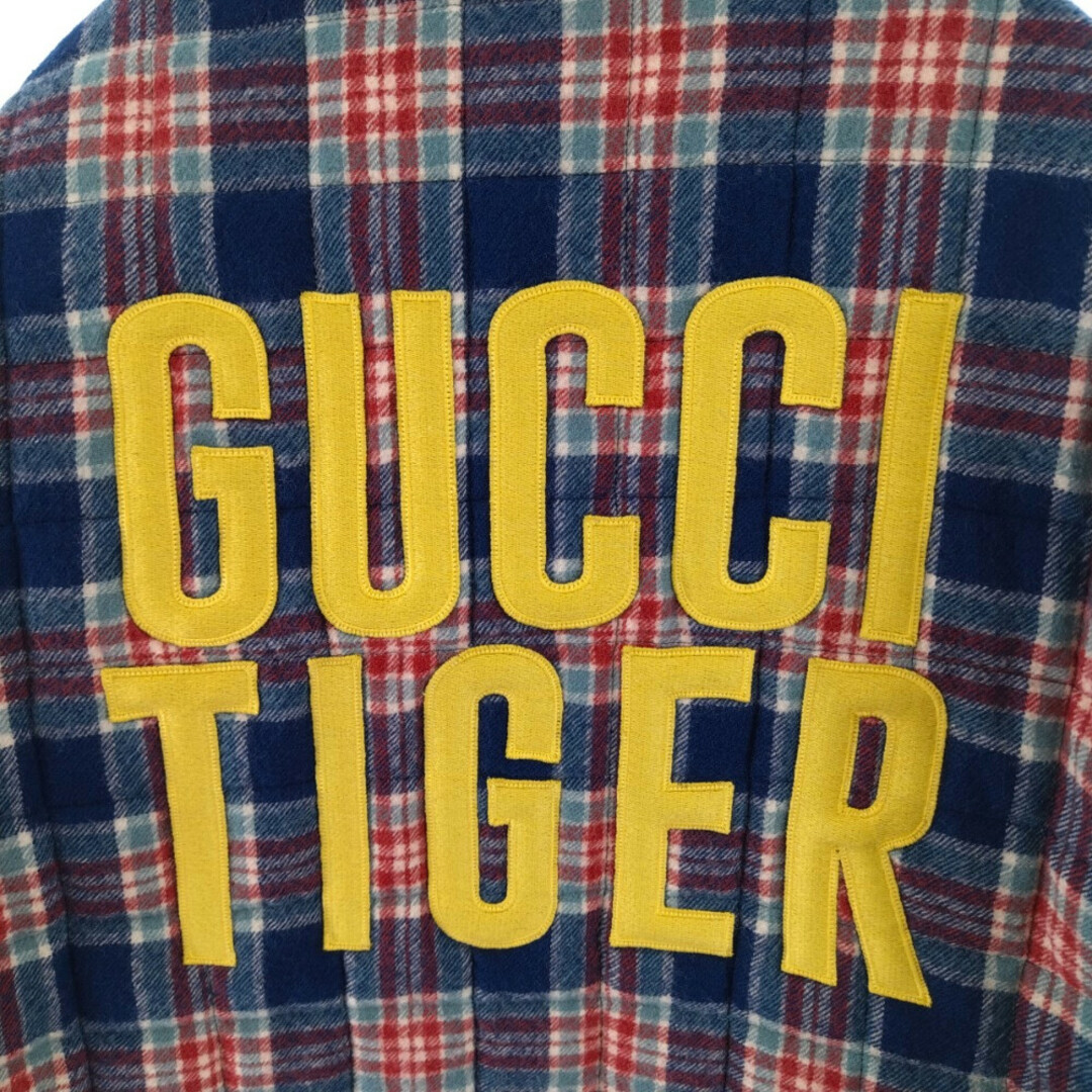 GUCCI - GUCCI グッチ 22SS TIGER QUILTED CHECK JACKET グッチ GUCCI - GUCCI グッチ 22SS TIGER QUILTED CHECK JACKET グッチ