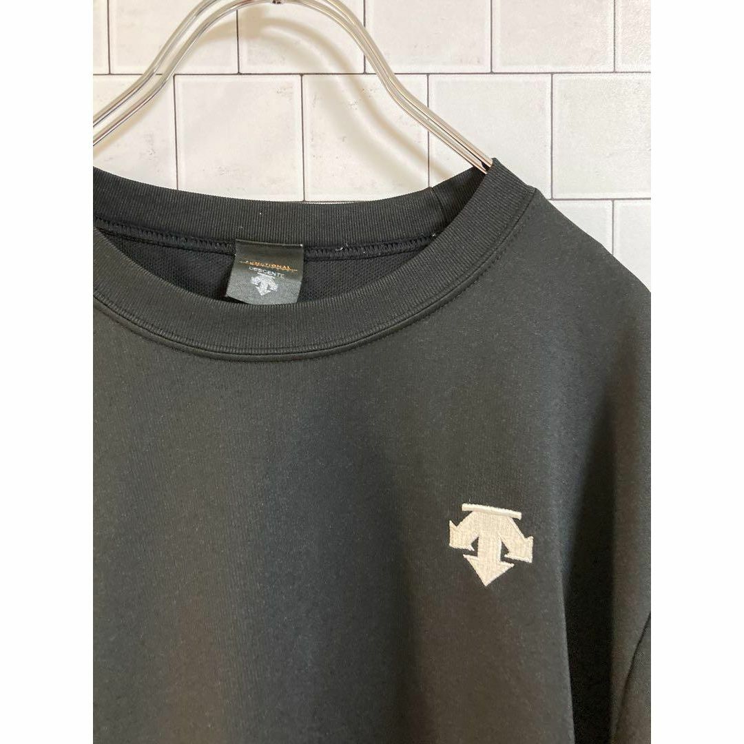 DESCENTE(デサント)の34a809 デサント　Descent メンズ　半袖シャツ　黒　ロゴプリント メンズのトップス(Tシャツ/カットソー(半袖/袖なし))の商品写真
