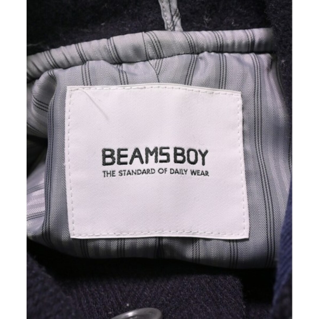 BEAMS BOY(ビームスボーイ)のBEAMS BOY ビームスボーイ ダッフルコート F 濃紺(ヘリンボーン) 【古着】【中古】 レディースのジャケット/アウター(ダッフルコート)の商品写真