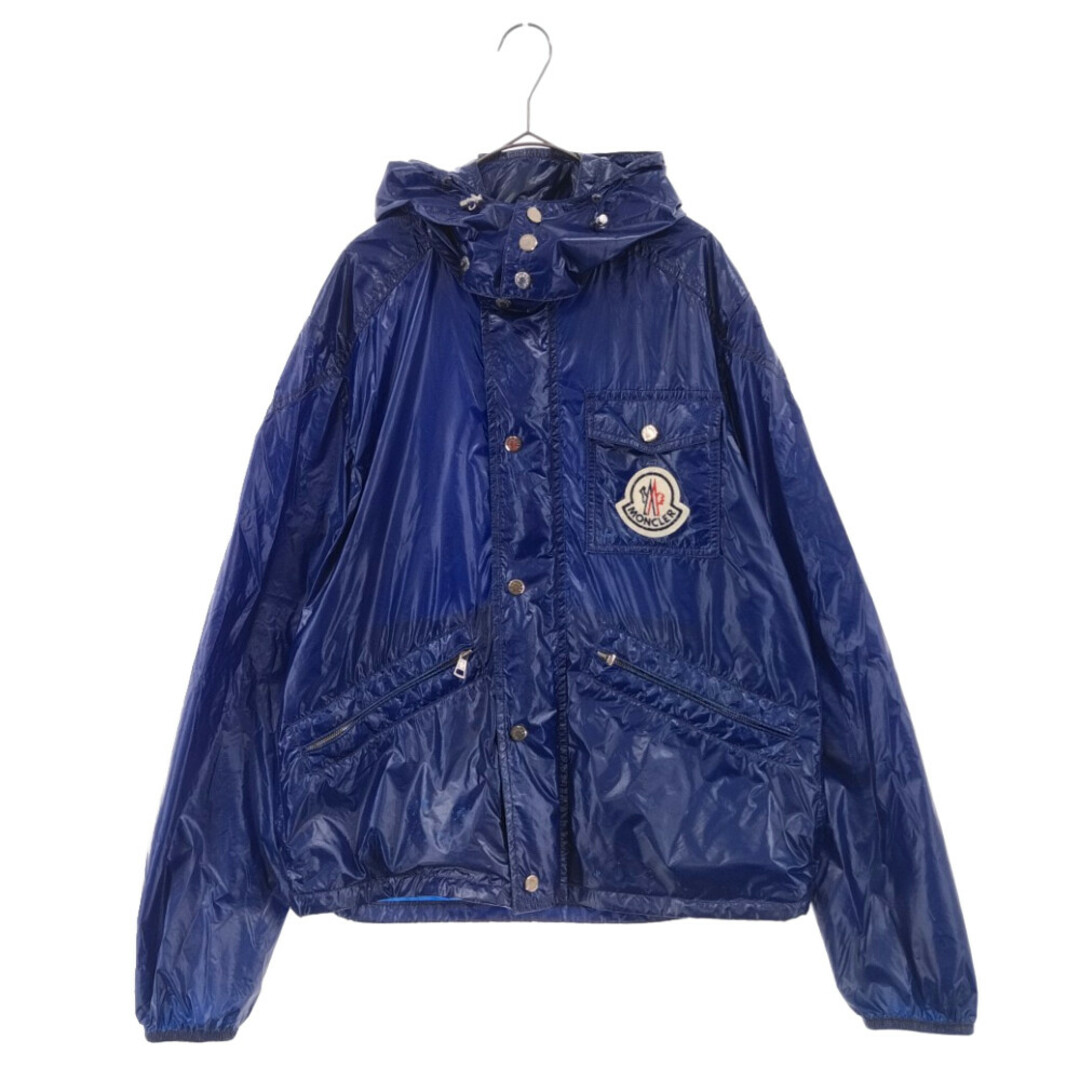 MONCLER モンクレール ARGENT NYLON JACKET アルジャン ナイロンジャケット ロゴ刺繍 ワッペン付き ブルー 54098