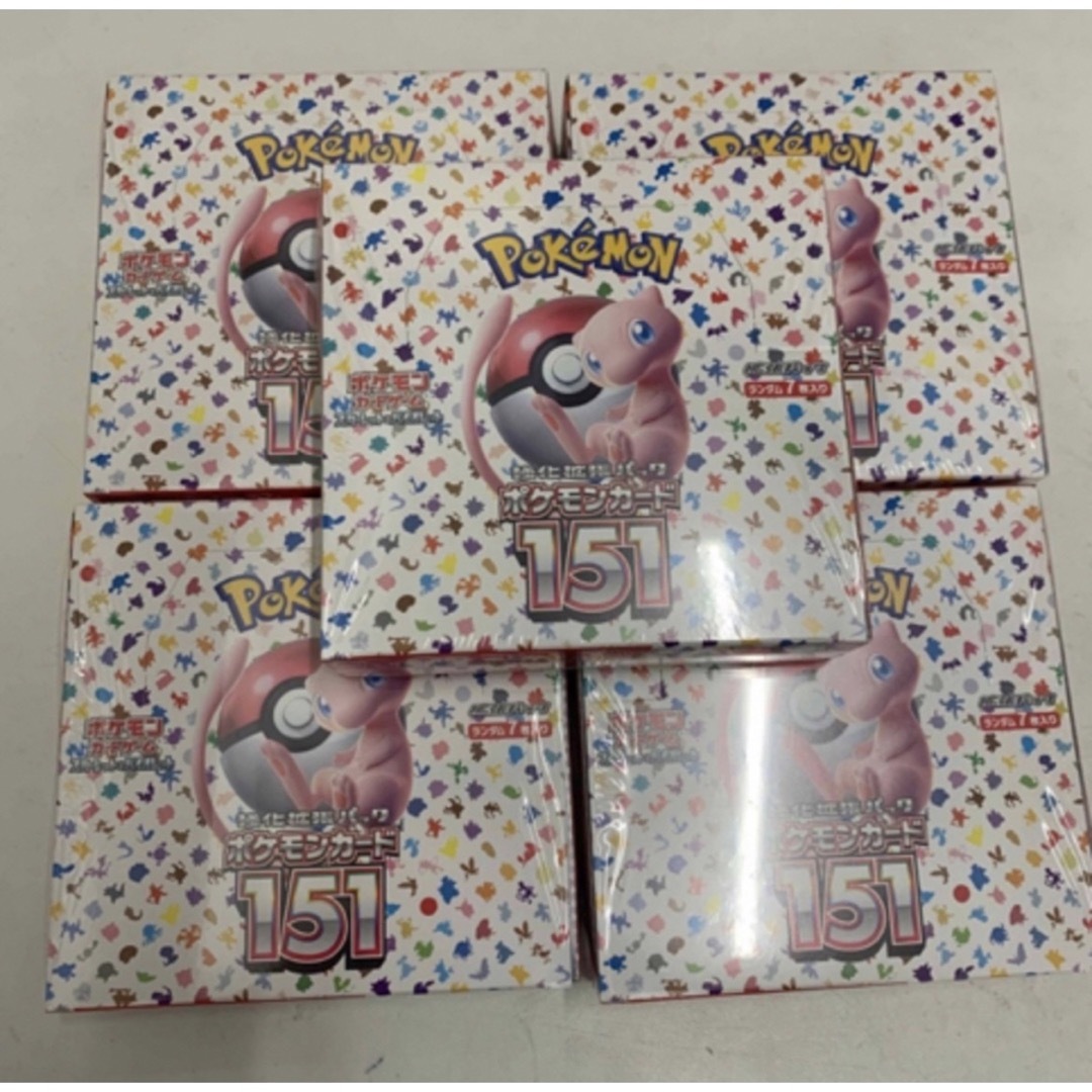 151 box シュリンク付き 5box ポケモンカード