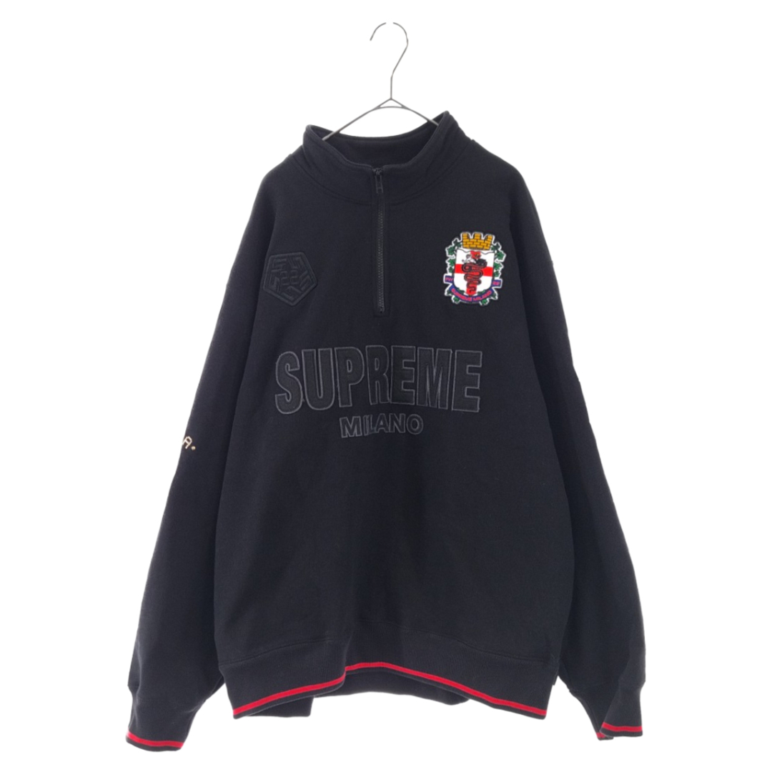 SUPREME シュプリーム 22AW Milano Half Zip Pullover ミラノハーフジップスウェットトレーナー ブラック | フリマアプリ ラクマ