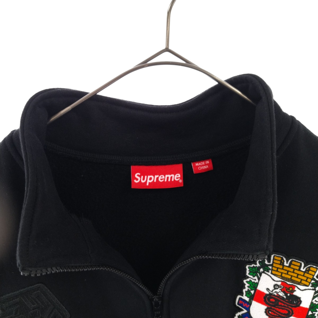 SUPREME シュプリーム 22AW Milano Half Zip Pullover ミラノハーフジップスウェットトレーナー ブラック