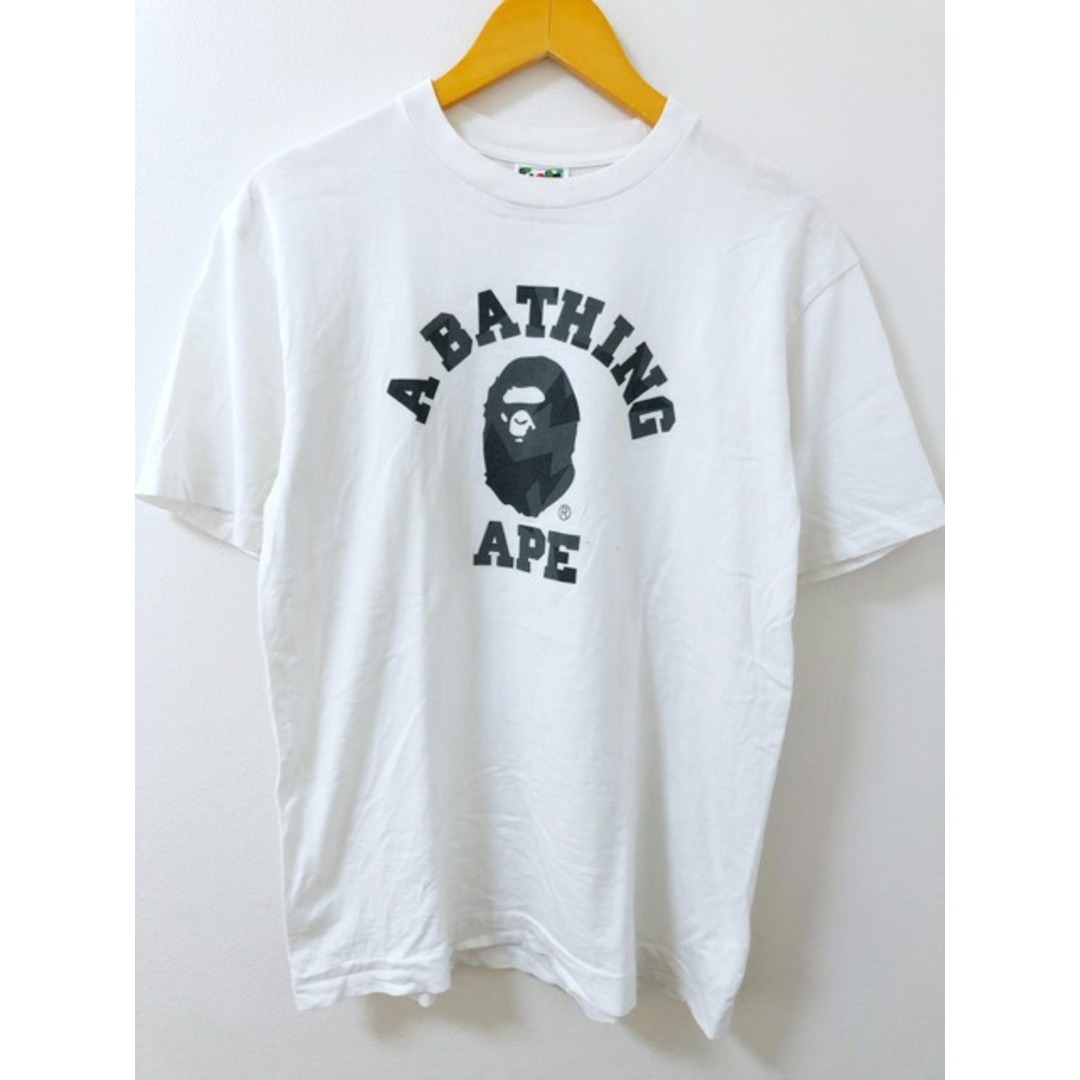 A BATHING APE - A BATHING APE（アベイシングエイプ）カレッジロゴ T ...