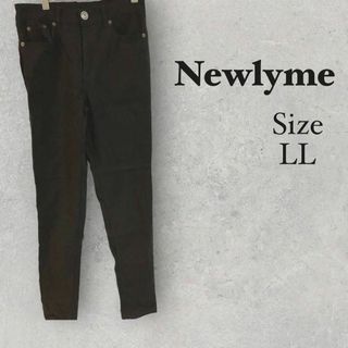 ニューリーミー(Newlyme)の34a828 ニューリーミーnewlyme レディース　クロップドパンツ　黒(デニム/ジーンズ)