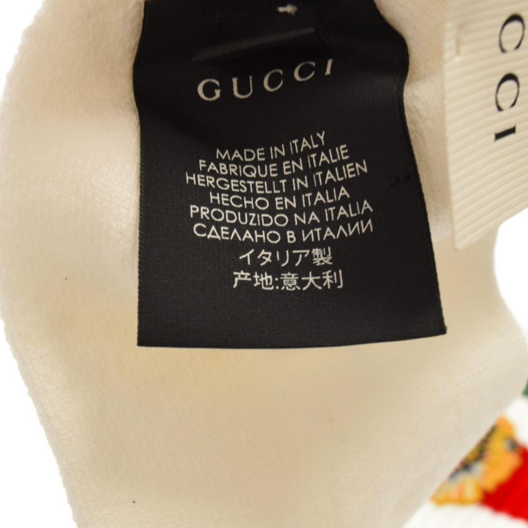Gucci(グッチ)のGUCCI グッチ Little Williams Tiger Knit Socks 虎刺繍 リトルウィリアムスタイガーニットソックス 靴下 ホワイト 450039 4G482 メンズのアクセサリー(その他)の商品写真